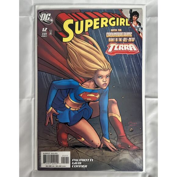Supergirl #12 Comic DC 2007 1st Appearance Atlee New Terra Amanda Conner RARE - Picture 1 of 5